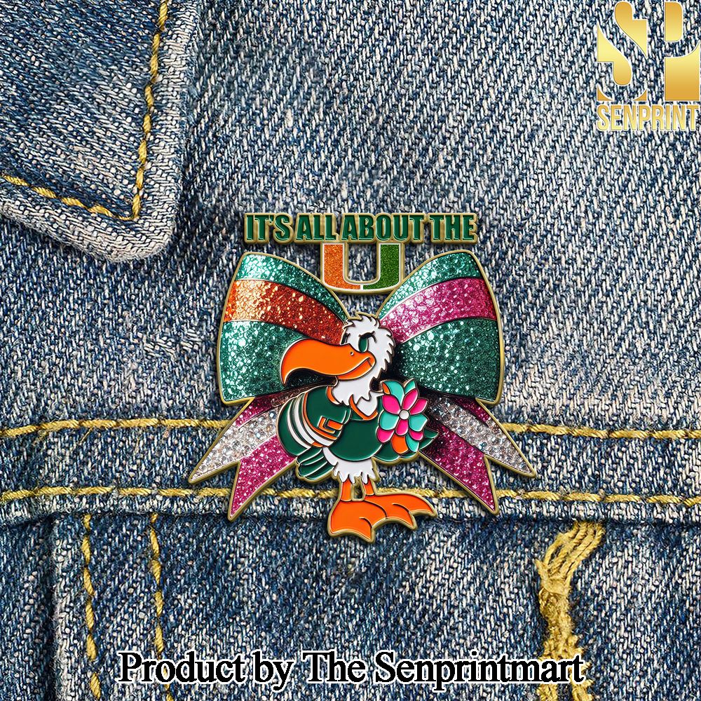 Miami Hurricanes For Sport Fan Full Printing Enamel Pins SEN1611