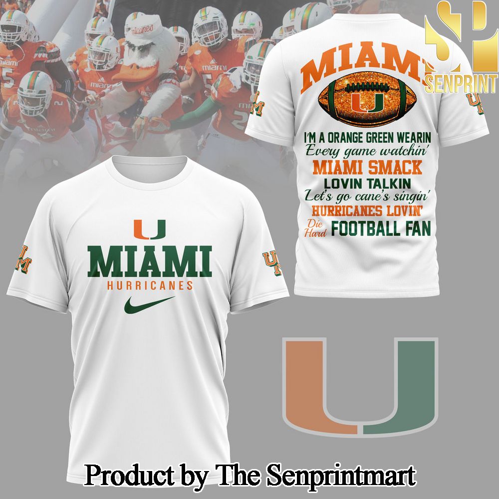 Miami Hurricanes For Sport Fan All Over Printed Shirt SEN1619