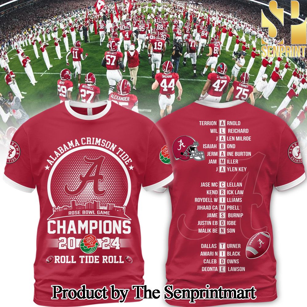 Alabama Crimson Tide For Sport Fans Full Printed Shirt SEN1720