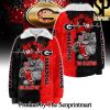 Georgia Bulldogs For Sport Fan All Over Printed Borg Fleece Sweatshirt With Half Zip SEN1727