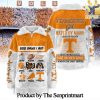 Tennessee Volunteers For Fans 3D Borg Fleece Sweatshirt With Half Zip SEN1710