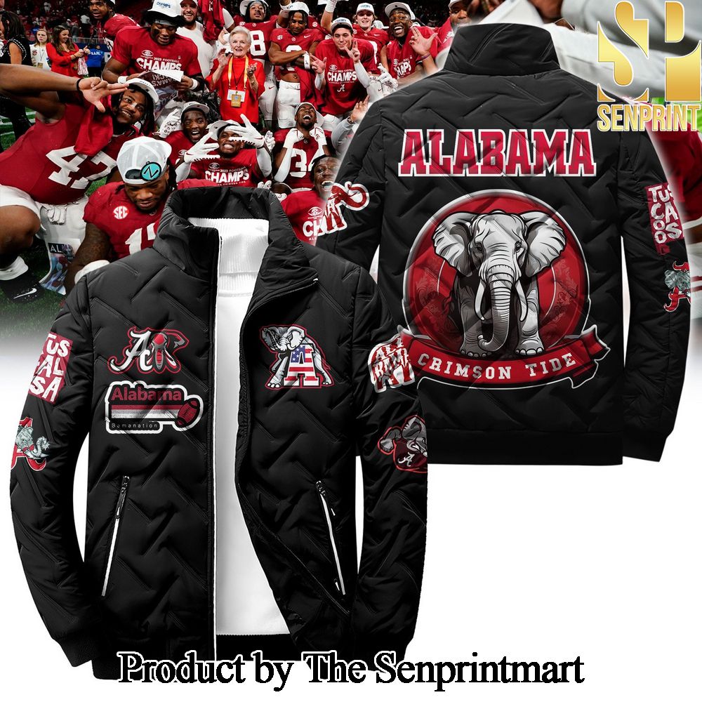 Alabama Crimson Tide For Fan Full Printed Puffer Jacket SEN1709