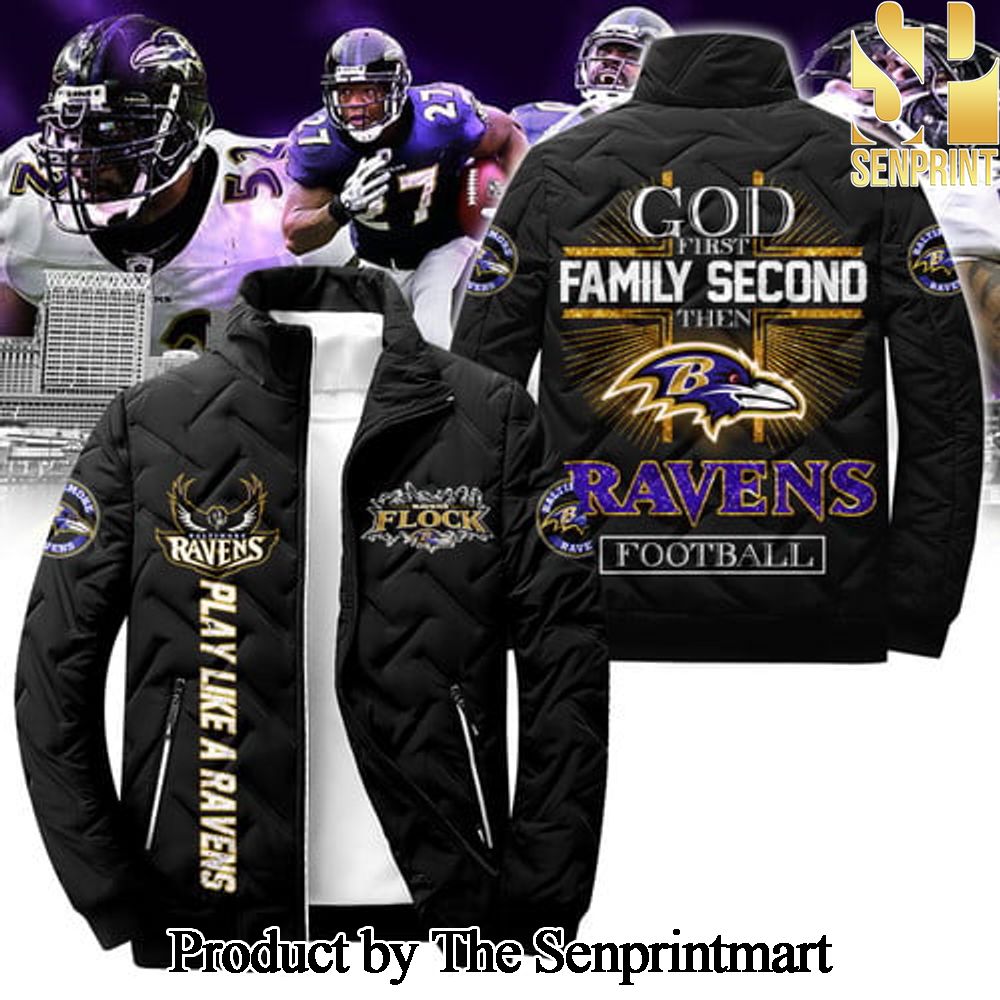 Baltimore Ravens For Fans All Over Print Puffer Jacket SEN1822