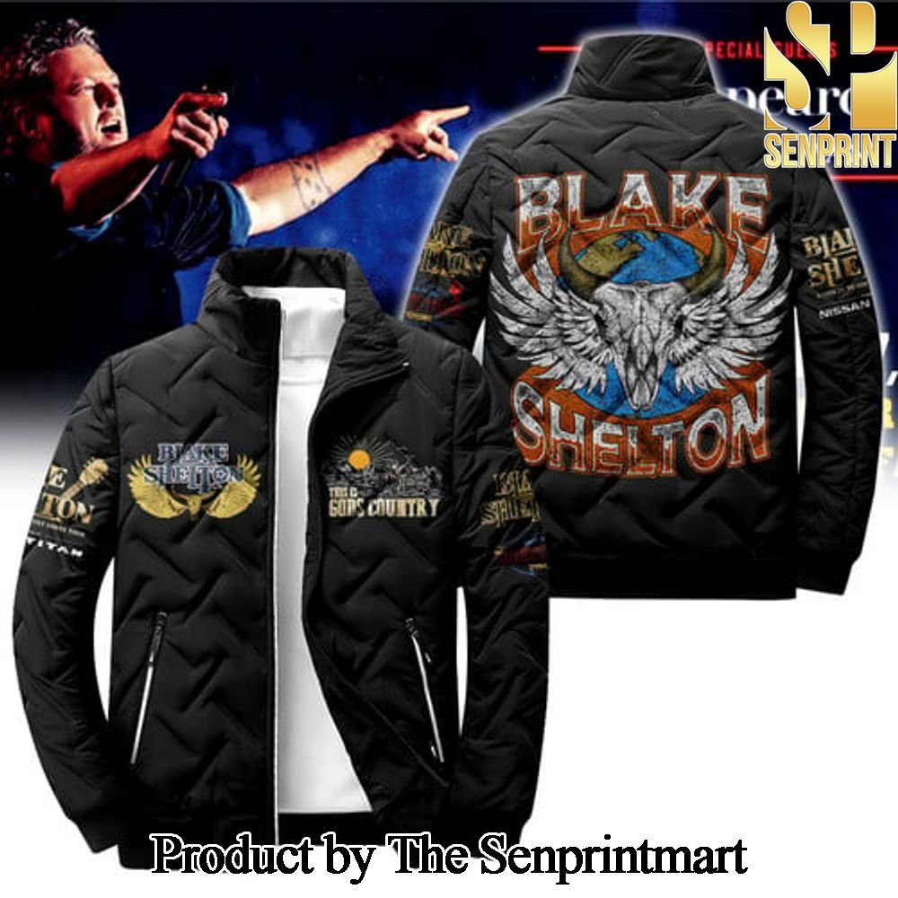 Blake Shelton For Sport Fan Full Printed Puffer Jacket SEN1841