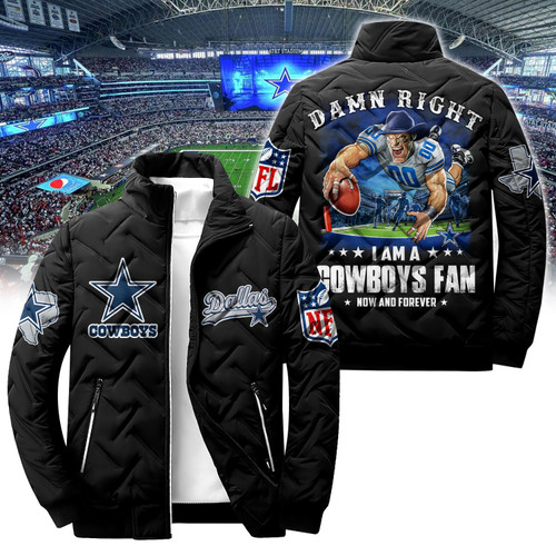 Dallas Cowboys For Sport Fans Full Printing Puffer Jacket SEN1816