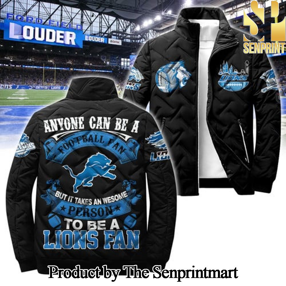 Detroit Lions For Fan 3D Puffer Jacket SEN1831