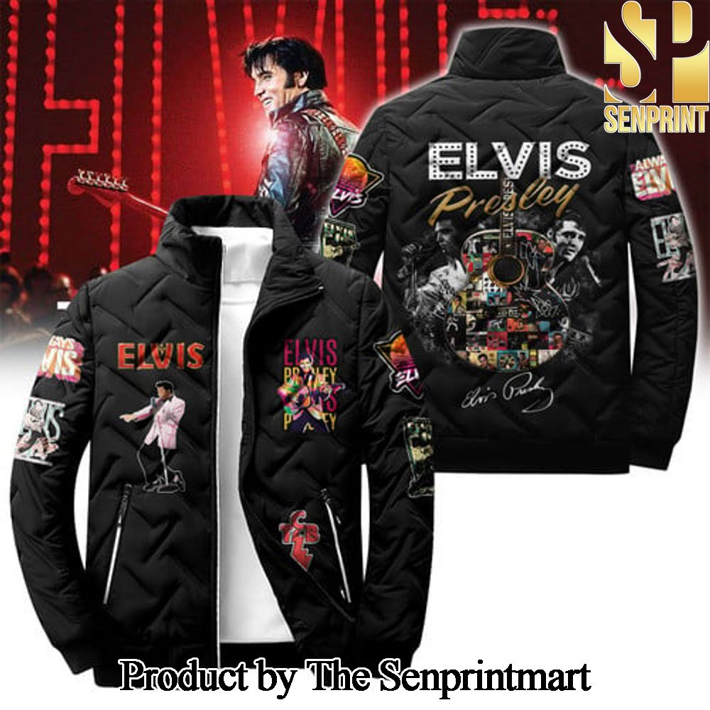 Elvis Presley For Fans All Over Print Puffer Jacket SEN1844