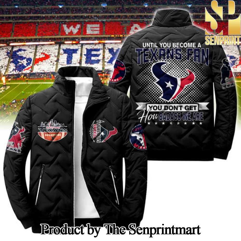 Houston Texans For Sport Fans All Over Print Puffer Jacket SEN1824