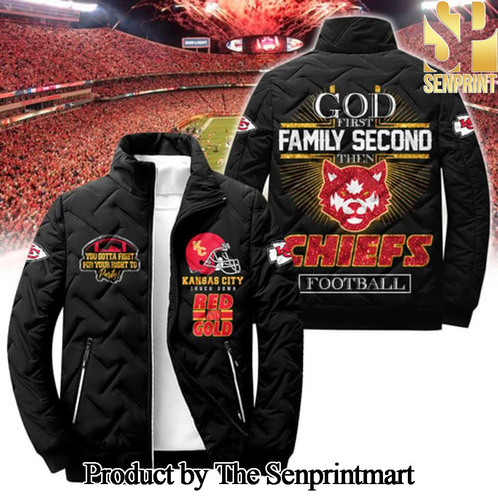 Kansas City Chiefs For Sport Fan 3D Puffer Jacket SEN1811