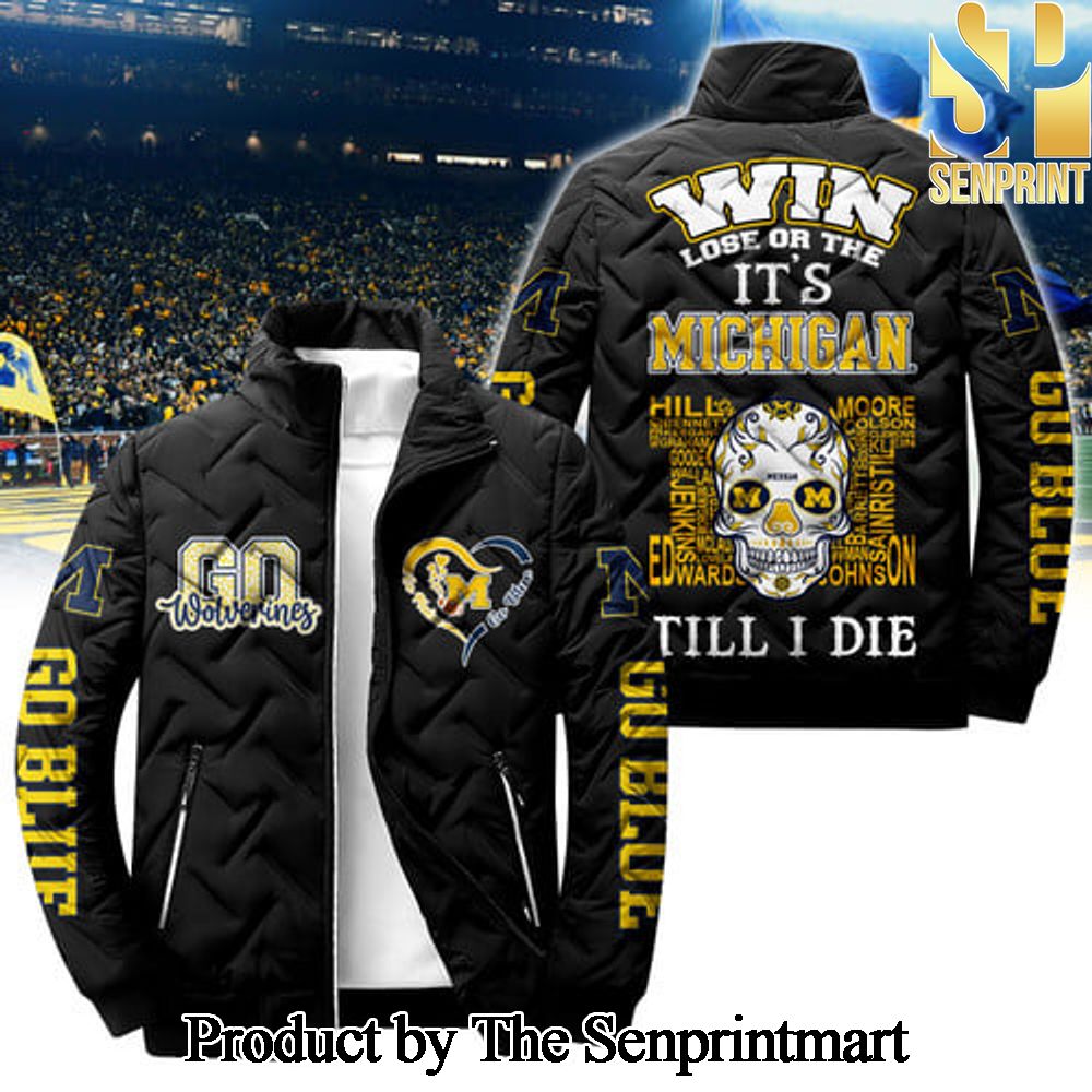 Michigan Wolverines For Sport Fans Full Printed Puffer Jacket SEN1820