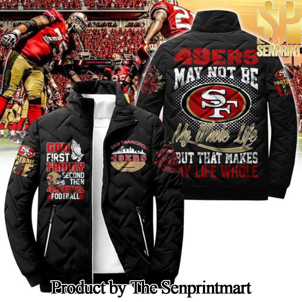 San Francisco 49ers For Fan Full Printed Puffer Jacket SEN1839