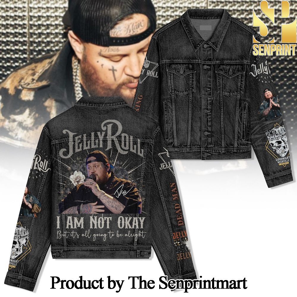 Jelly Roll For Fans 3D Hooded Denim Jacket SEN1810