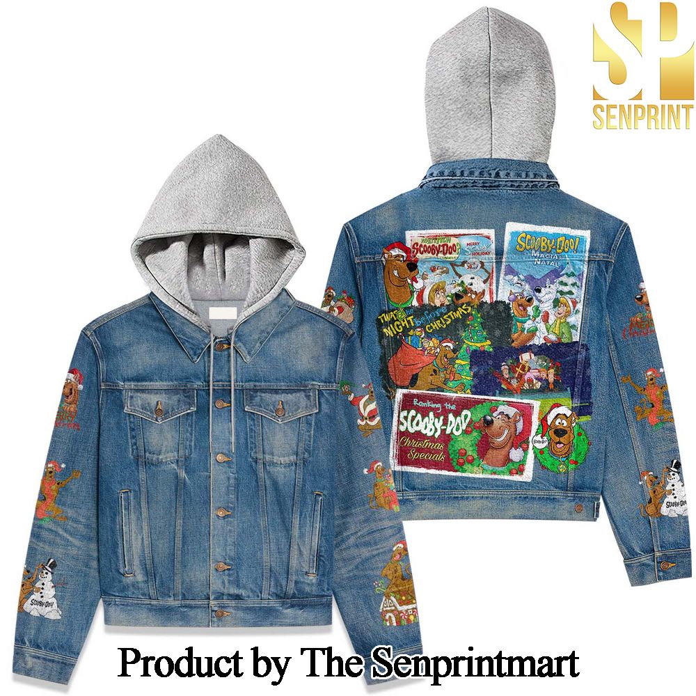 Scooby-Doo For Fan Full Printed Hooded Denim Jacket SEN1817