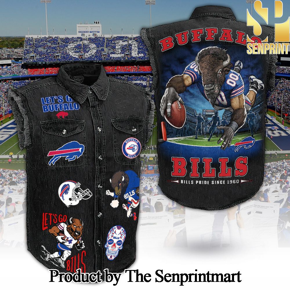 Buffalo Bills Hot Outfit Sleeveless Cutoff Jacket SEN1716