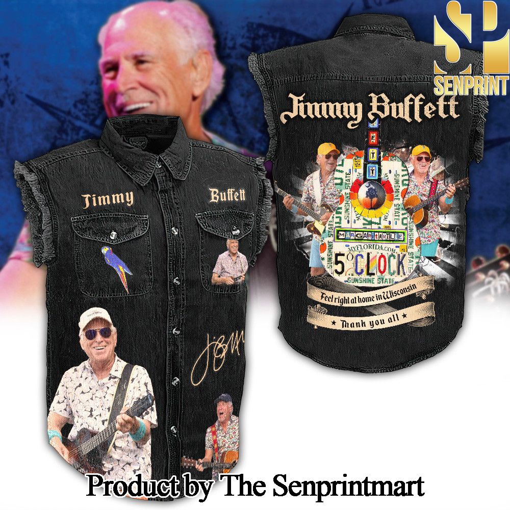 Jimmy Buffett Hypebeast Fashion Sleeveless Cutoff Jacket SEN1740