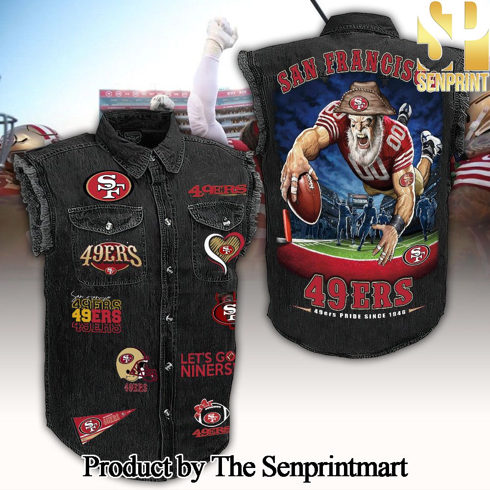 San Francisco 49ers Best Outfit Sleeveless Cutoff Jacket SEN1715