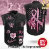 The Breast Cancer Awareness Month Hot Version Sleeveless Cutoff Jacket SEN1717