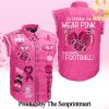 The Breast Cancer Awareness Month Hot Version Sleeveless Cutoff Jacket SEN1717