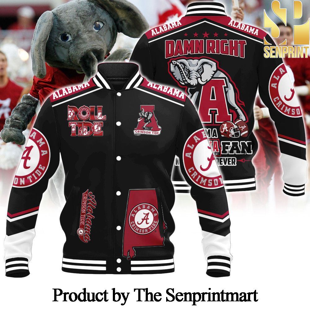 Alabama Crimson Tide Combo Full Printing Jacket SEN1734