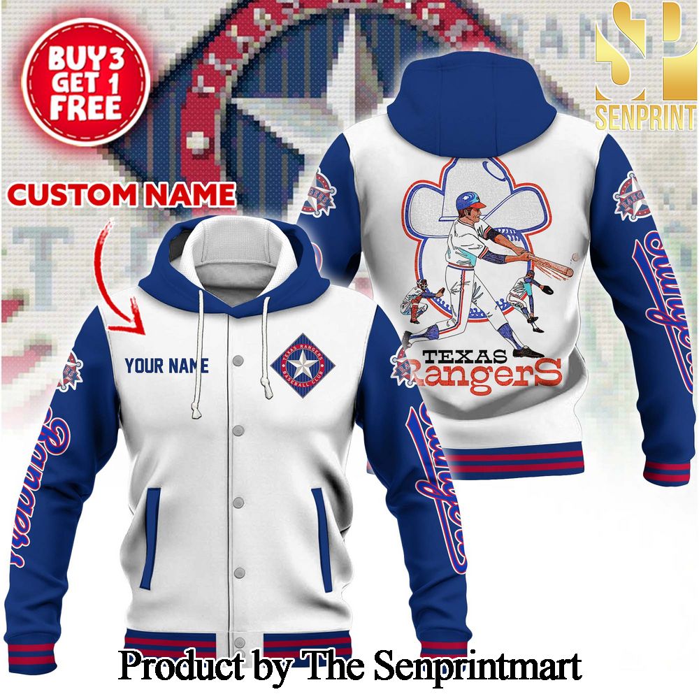 Texas Rangers 3D Full Printing Jacket SEN1748