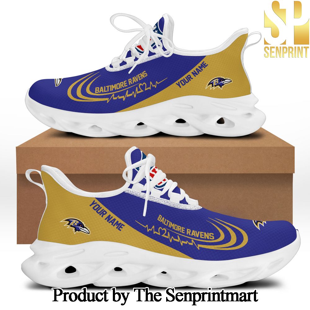 Baltimore Ravens NFL Personalized Max Soul Sneakers Shoes Gifts For Fans SEN2555