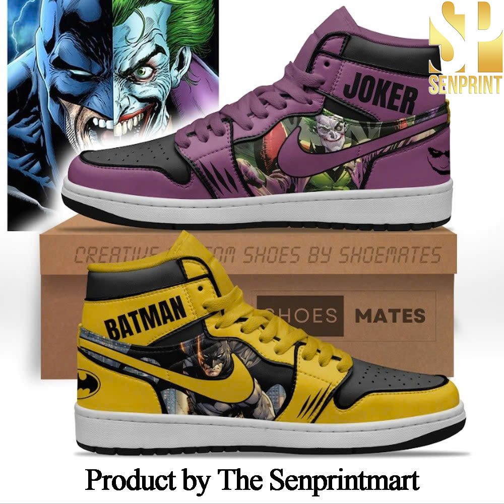 Batman and Joker Personalized Sneakers Shoes Gifts For Fans SEN2482