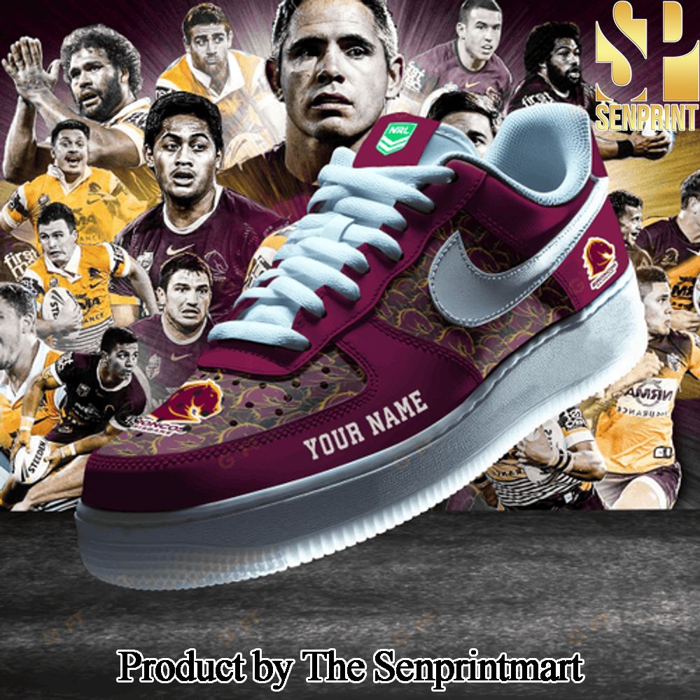 Brisbane Broncos NRL Unisex Air Force Sneaker SEN2245