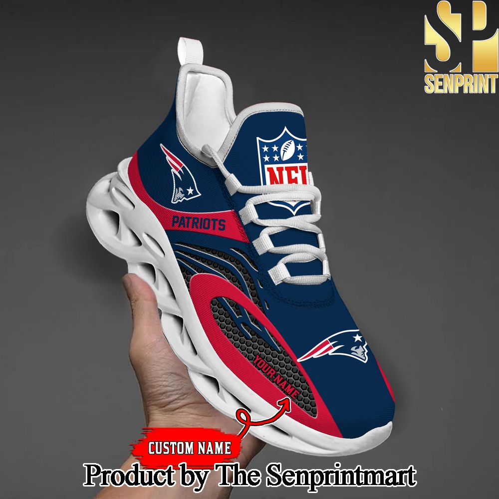 Custom New England Patriots Max Soul Shoes M1 SEN2609