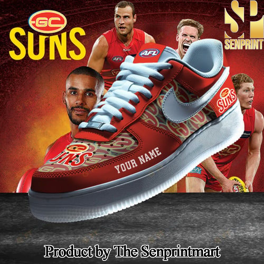 Gold Coast Suns AFL Unisex Air Force Sneaker SEN2259