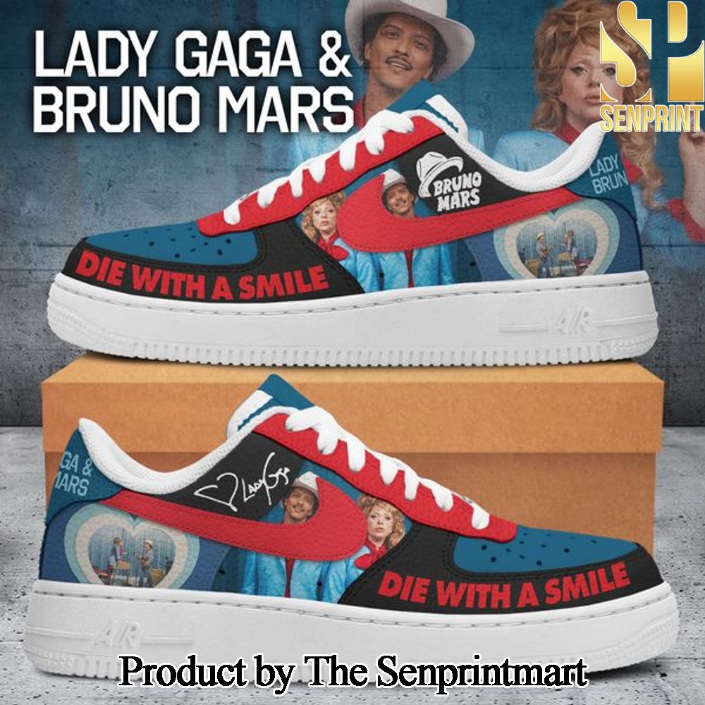 Lady Gaga and Bruno Mars Personalized Sneaker Shoes Gifts For Fans SEN2434