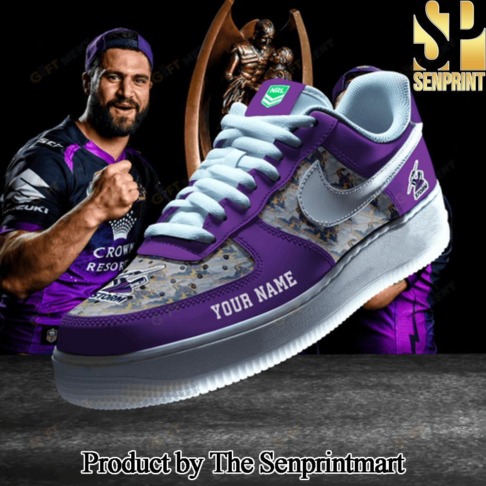 Melbourne Storm NRL Unisex Air Force Sneaker SEN2239