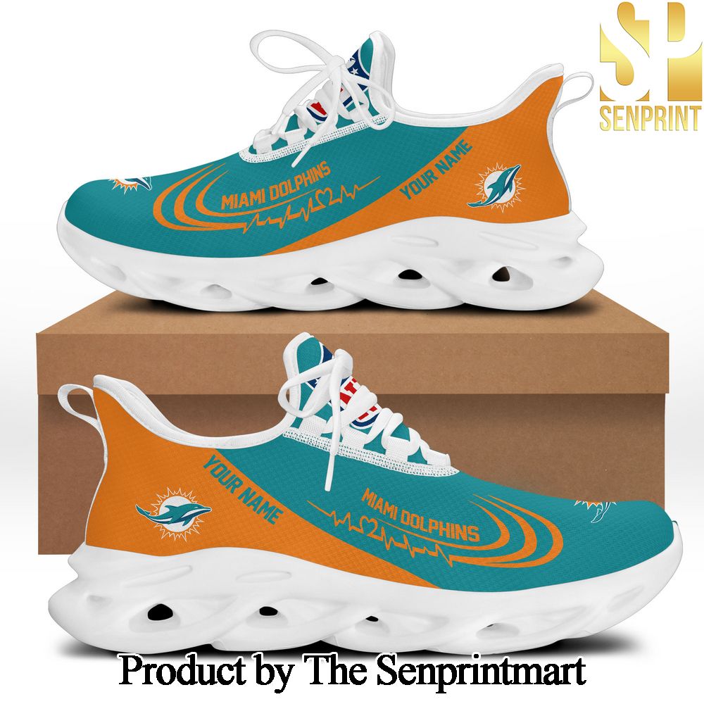 Miami Dolphins NFL Personalized Max Soul Sneakers Shoes Gifts For Fans SEN2544