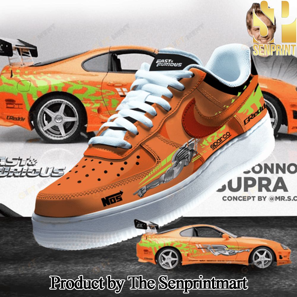 Paul Walker’s Fast & Furious Toyota Supra Classic AF1 Sneaker Boots SEN2097