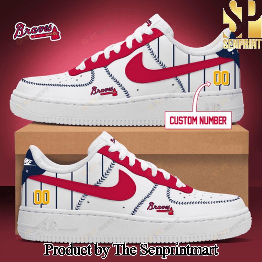 Personalized Atlanta Braves Unisex Air Force Sneakers SEN2318