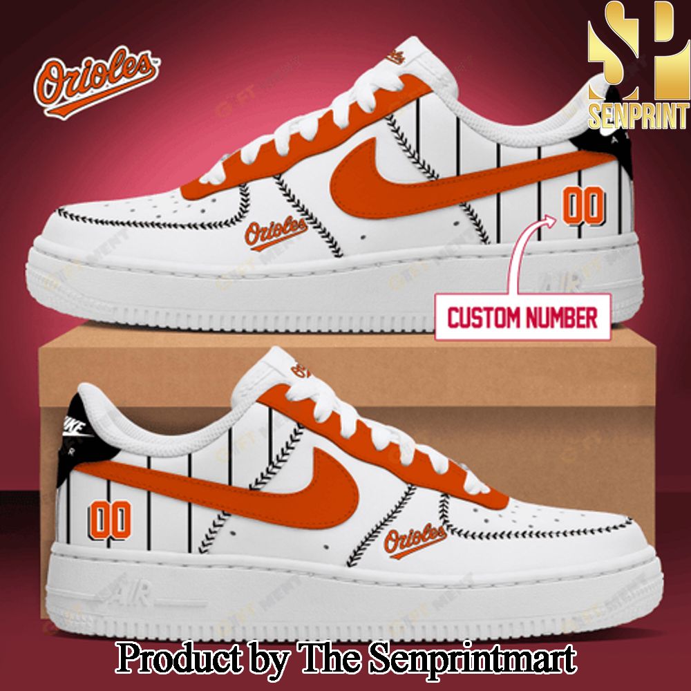 Personalized Baltimore Orioles Unisex Air Force Sneakers SEN2317