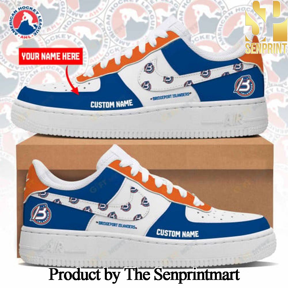 Personalized Bridgeport Islanders Unisex Air Force Sneakers SEN2348