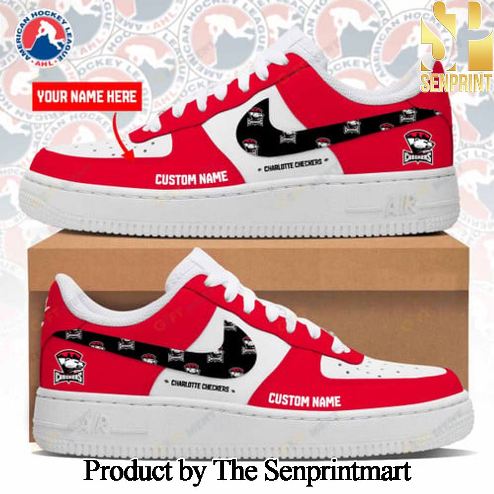 Personalized Charlotte Checkers Unisex Air Force Sneakers SEN2345