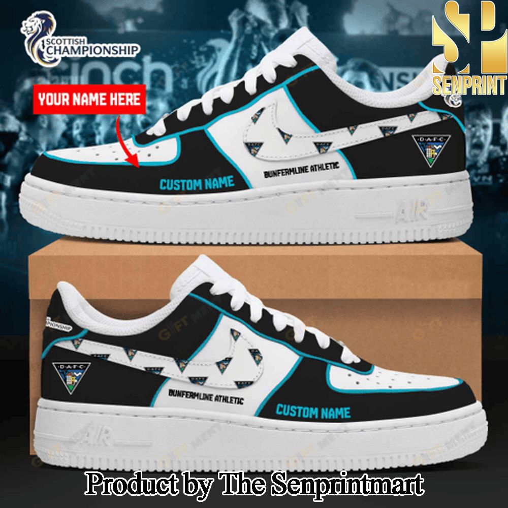 Personalized Dunfermline Athletic Unisex Air Force Sneakers SEN2306