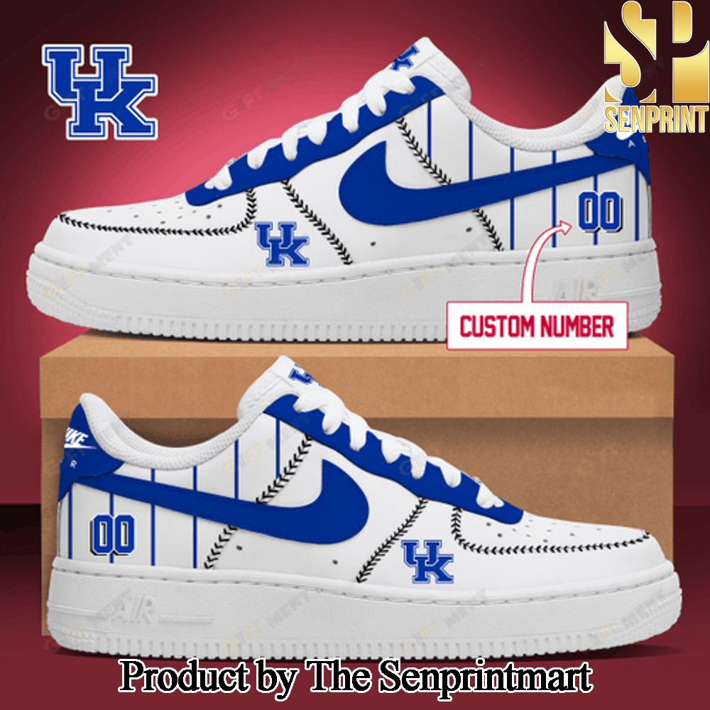 Personalized Kentucky Wildcats baseball Unisex Air Force Sneakers SEN2276