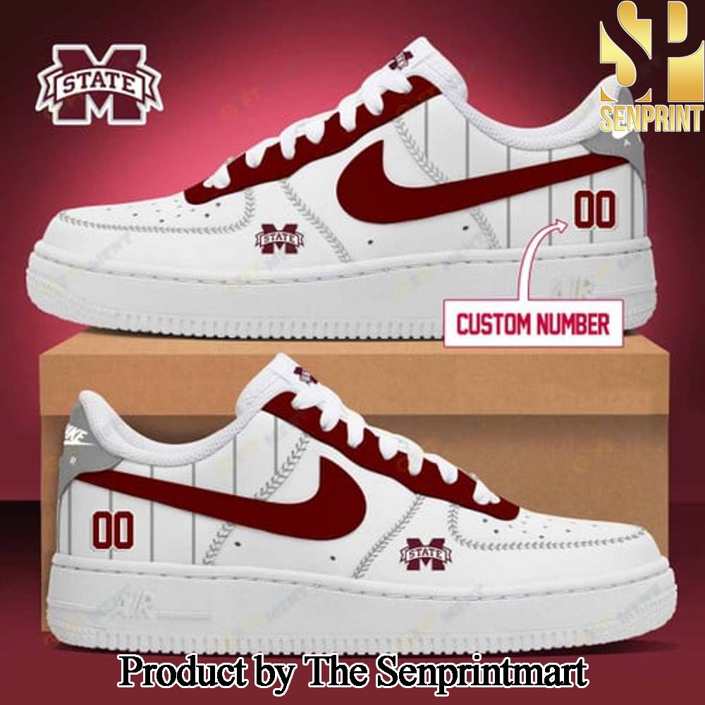 Personalized Mississippi State Bulldogs Unisex Air Force Sneakers SEN2331