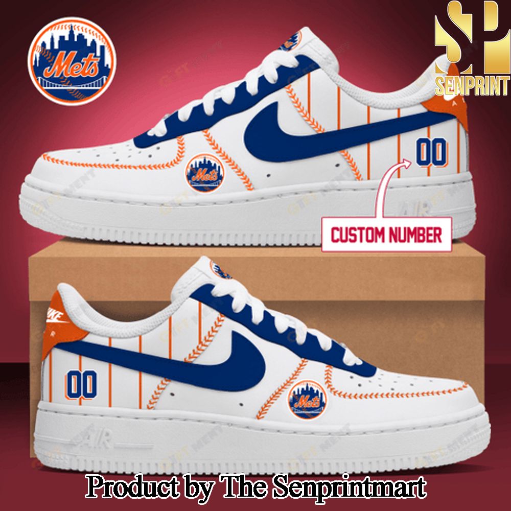 Personalized New York Mets Unisex Air Force Sneakers SEN2312