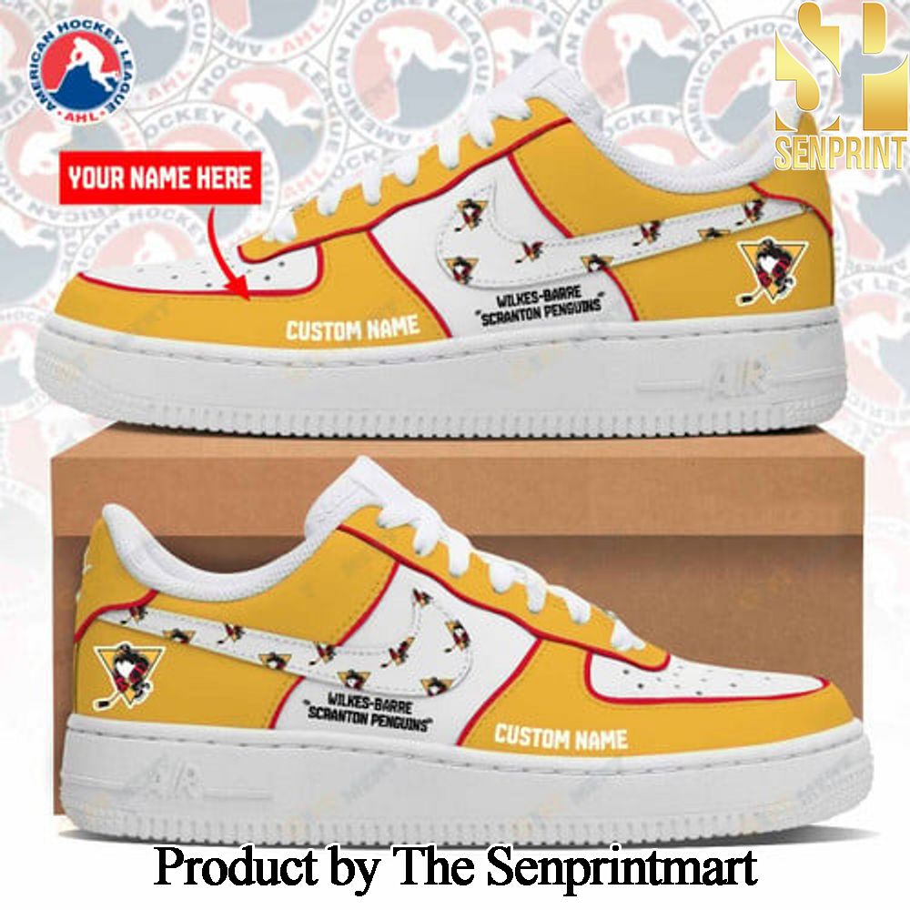 Personalized Wilkes-Barre.Scranton Penguins Unisex Air Force Sneakers SEN2349