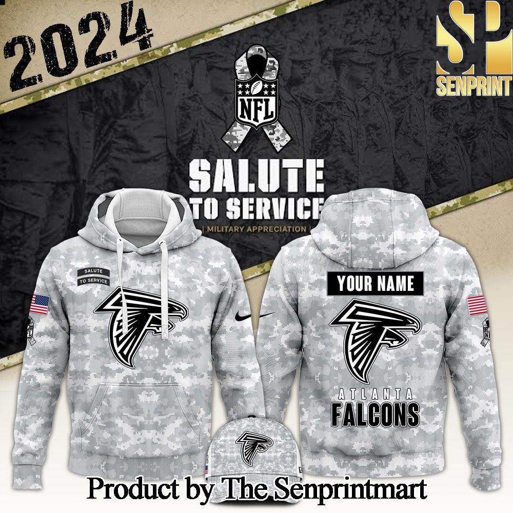 Atlanta Falcons Arctic Camo 2024 Salute to Service Club Version 2024 For Sport Fan Hoodie SEN0210