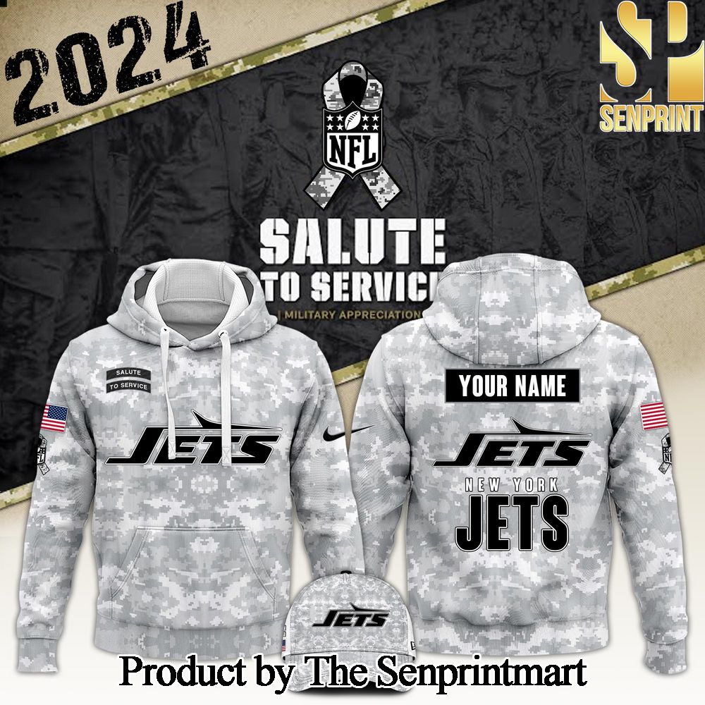 New York Jets Arctic Camo 2024 Salute to Service Club Version 2024 For Sport Fan Hoodie SEN0232