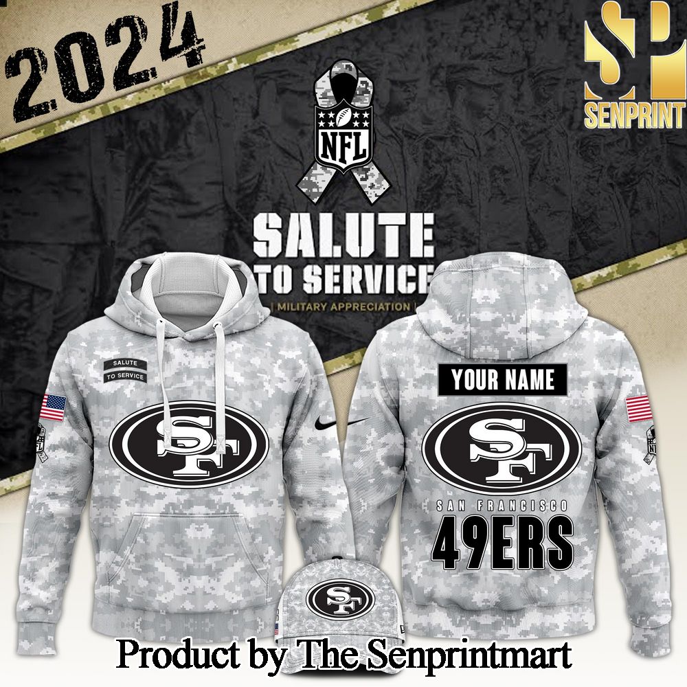 San Francisco 49ers Arctic Camo 2024 Salute to Service Club Version 2024 For Sport Fan Hoodie SEN0233