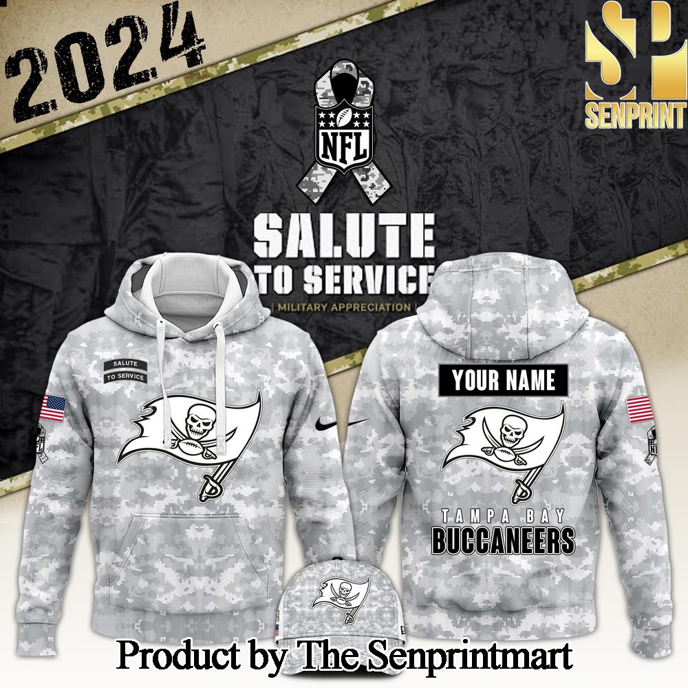 Tampa Bay Buccaneers Arctic Camo 2024 Salute to Service Club Version 2024 For Sport Fan Hoodie SEN0234