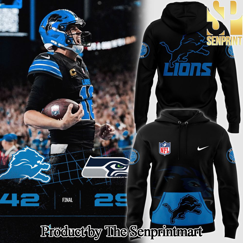 Detroit Lions Alternate Helmet Pullover New Style Full Print Hoodie SEN0330