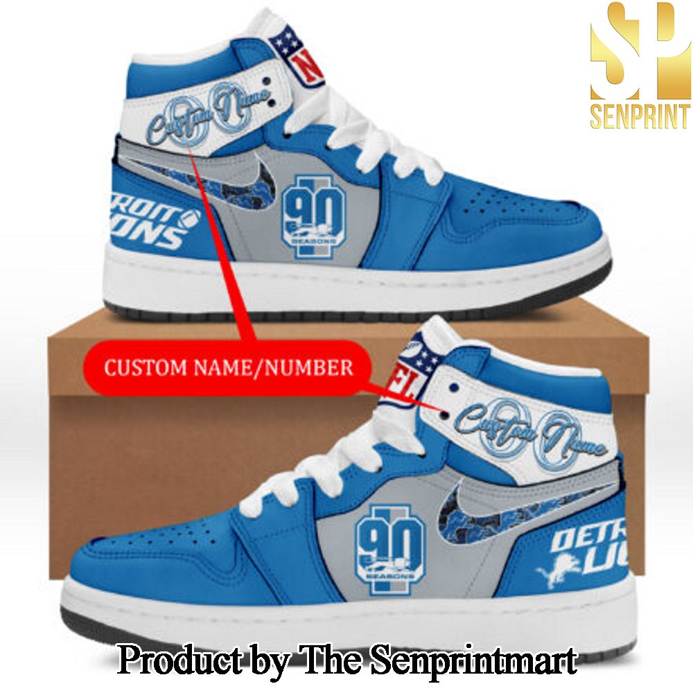 Detroit Lions For Sport Fan Full Printed Sneaker Shoes SEN0353