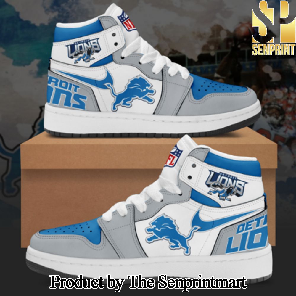 Detroit Lions NFL For Sport Fan Full Printed Sneaker Shoes SEN0348