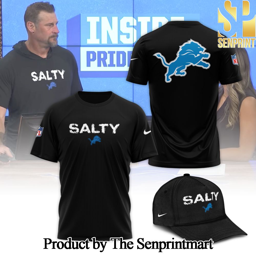 Detroit Lions SALTY For Sport Fan Full Printed T Shirt SEN0352